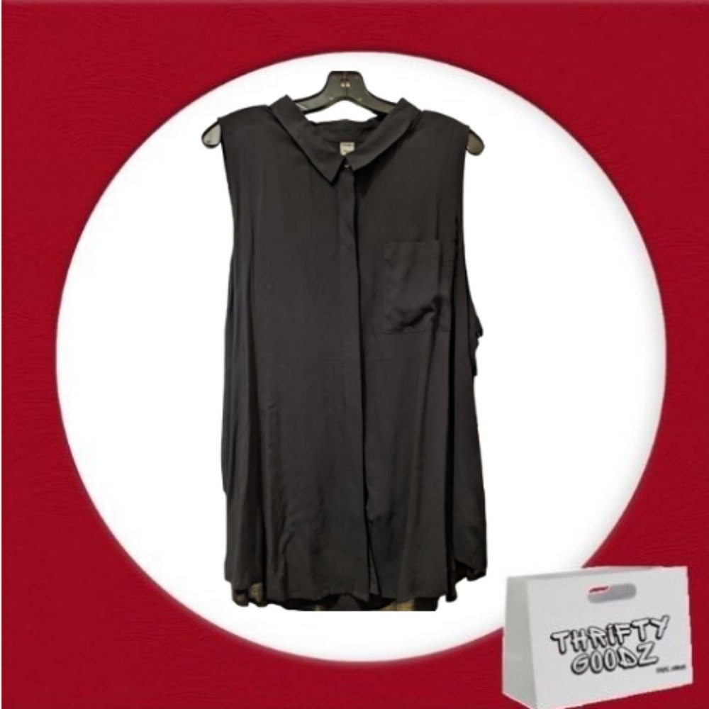 Old Navy Black Sleeveless Blouse Sz XXL
